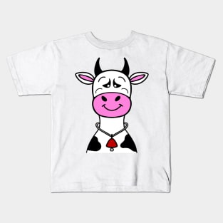 COW With Attitude Cow Lover - Funny Cow Art Kids T-Shirt